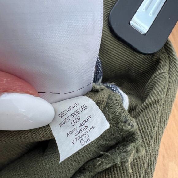 GAP High-Waisted Army Green Pants - Picture 6 of 7